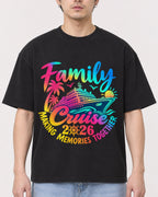 Mockup Boxy Heavyweight Tee Black male close-up 13