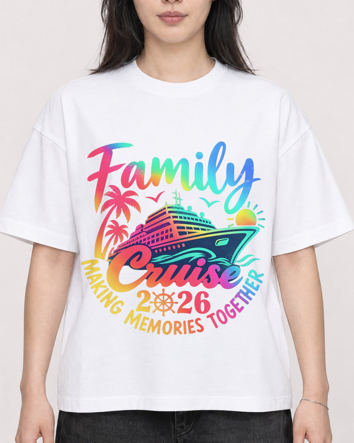 Mockup Boxy Heavyweight Tee White female close-up 13