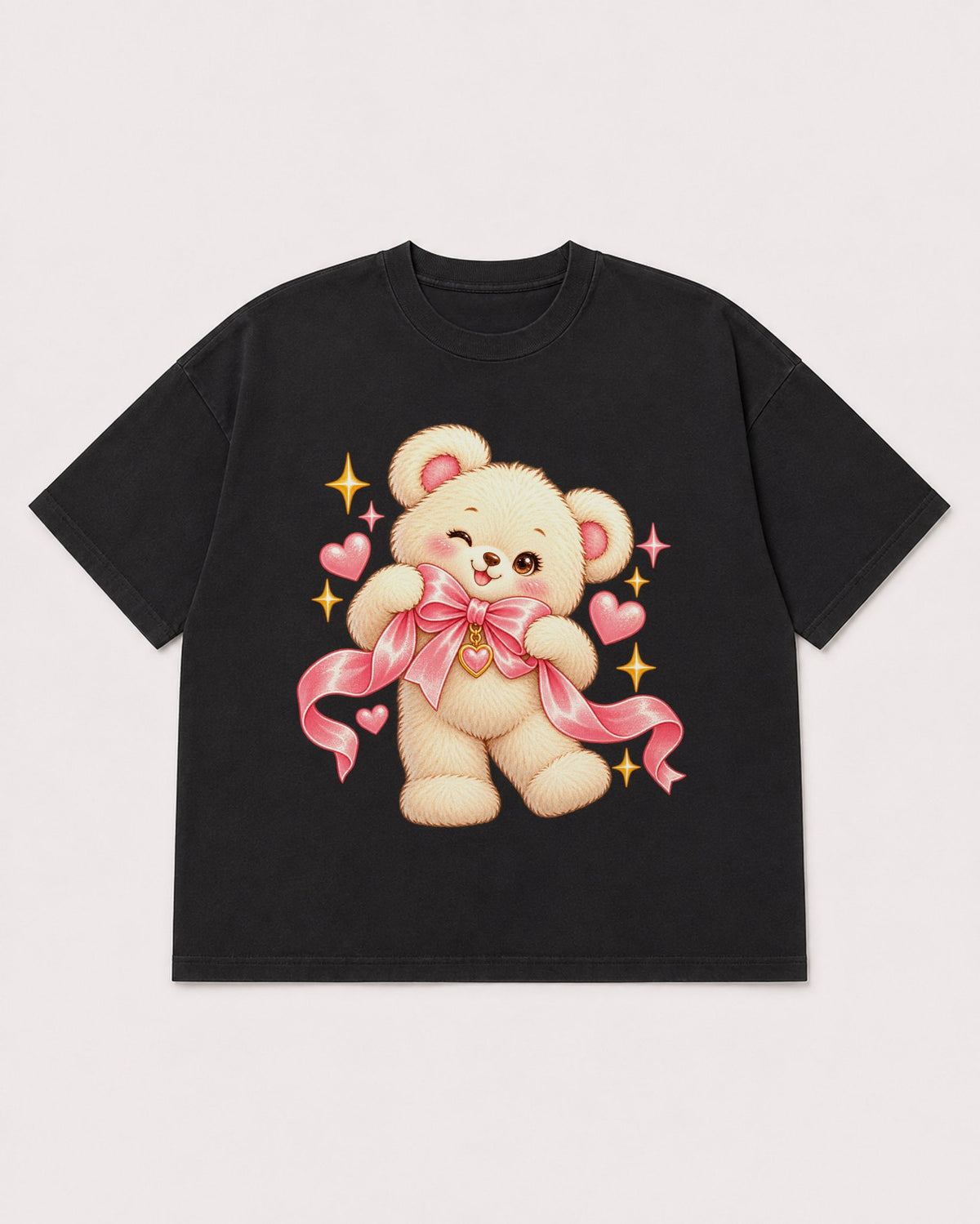 Mockup Boxy Heavyweight Tee Black product