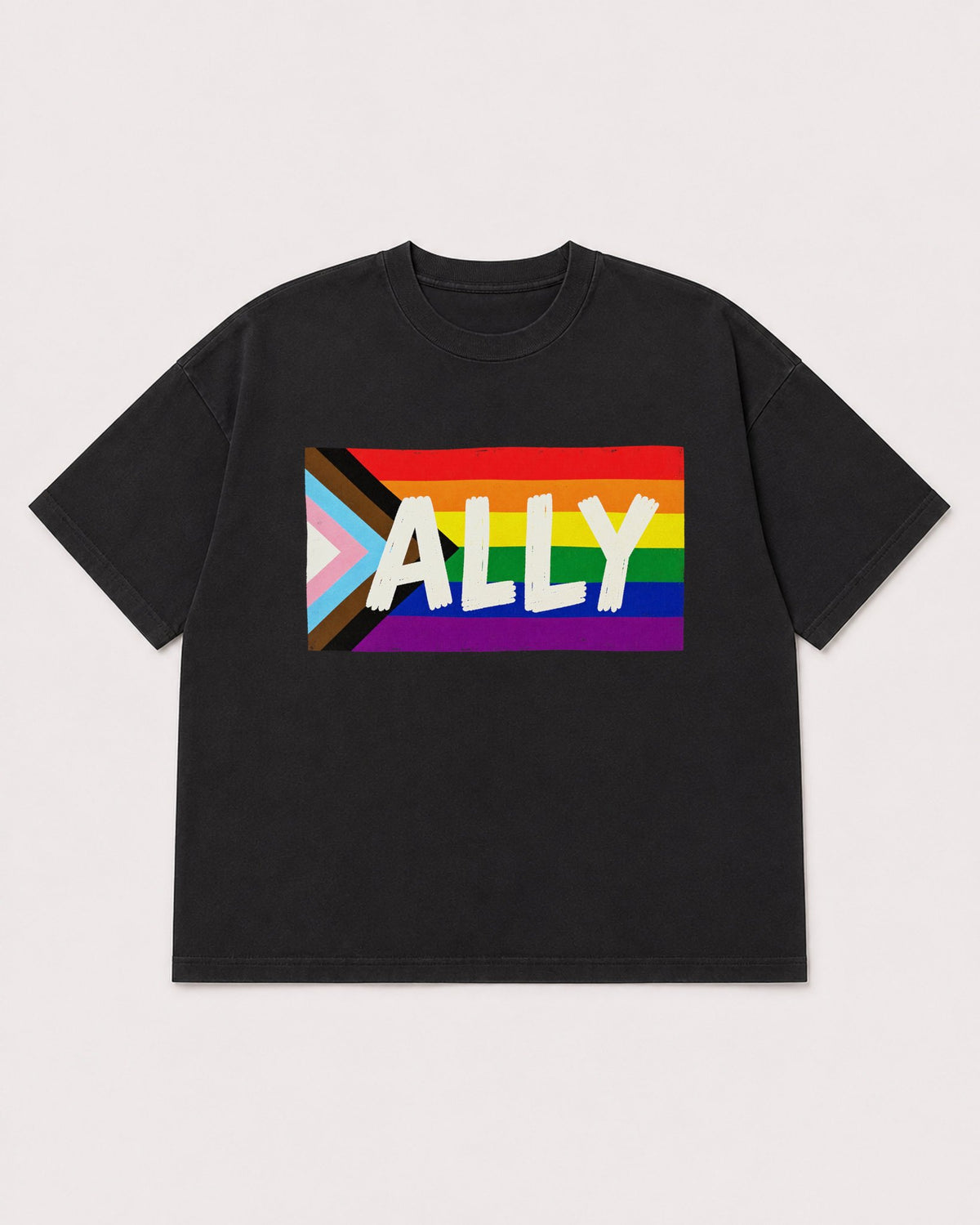 Mockup Boxy Heavyweight Tee Black product