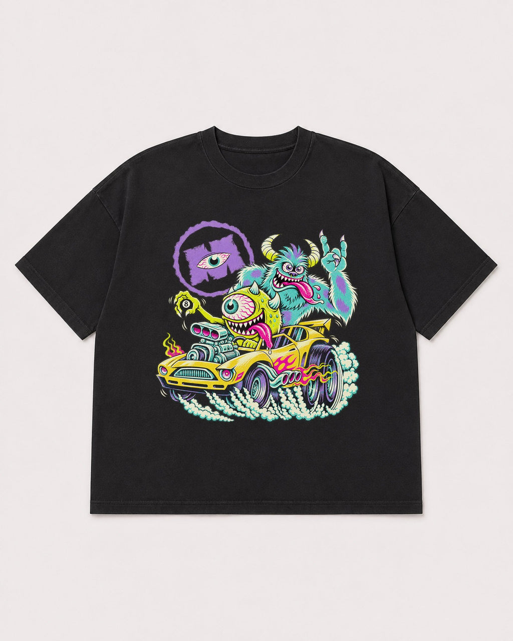 Mockup Boxy Heavyweight Tee Black product
