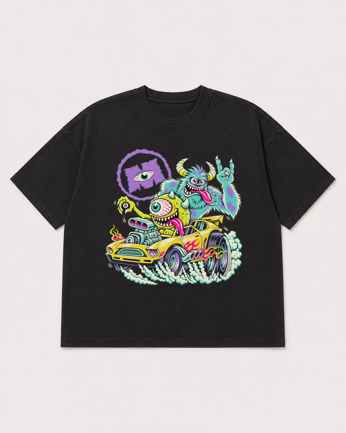Mockup Boxy Heavyweight Tee Black product