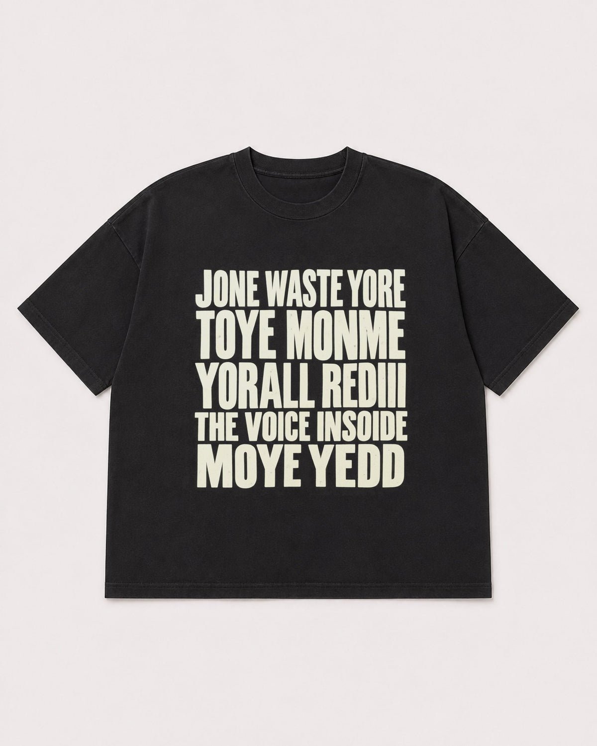 Mockup Boxy Heavyweight Tee Black product