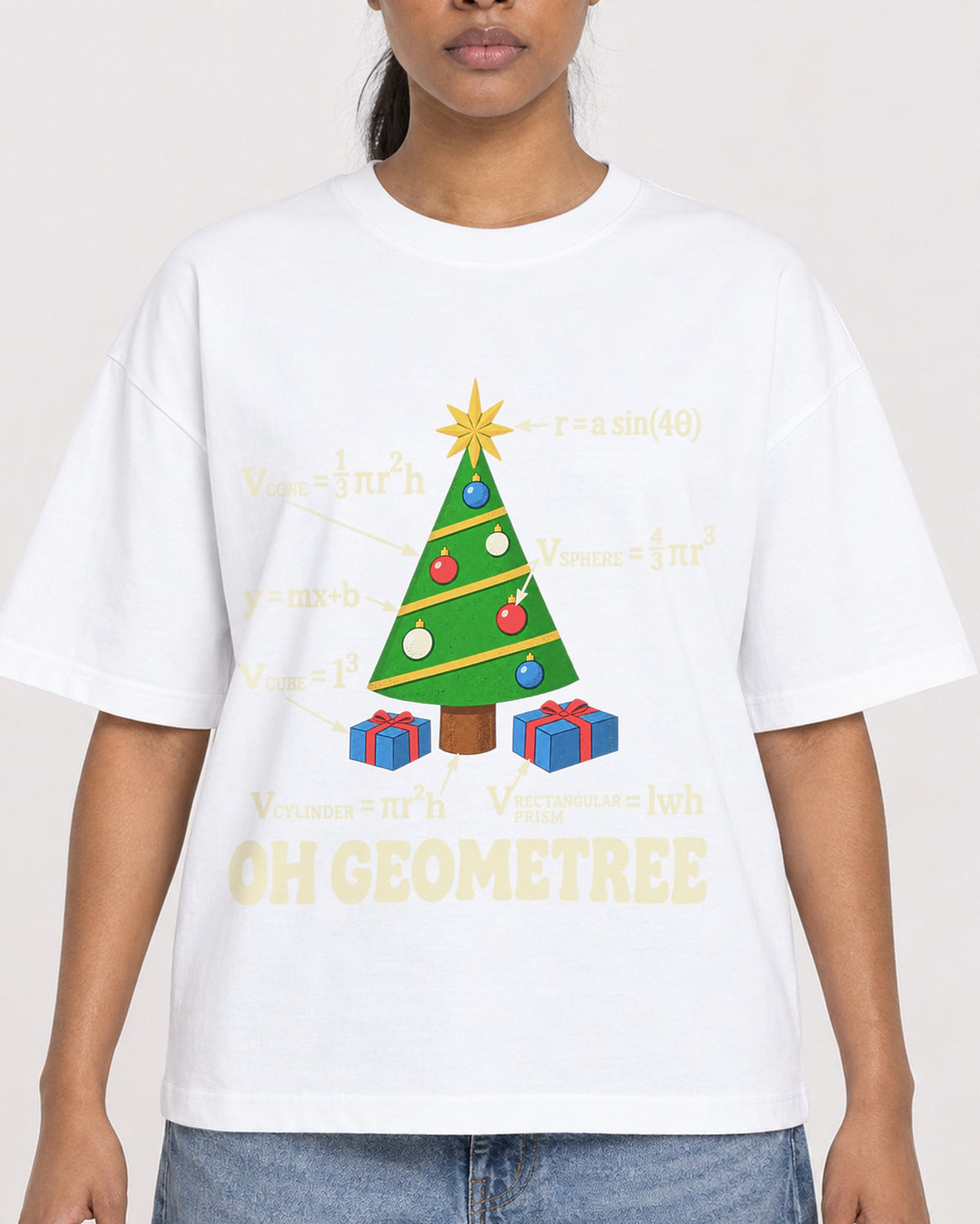 Mockup Boxy Heavyweight Tee White female close-up 25