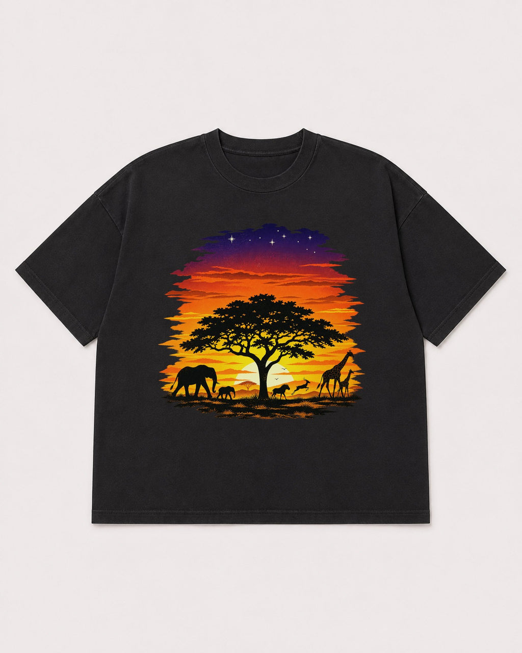 Mockup Boxy Heavyweight Tee Black product