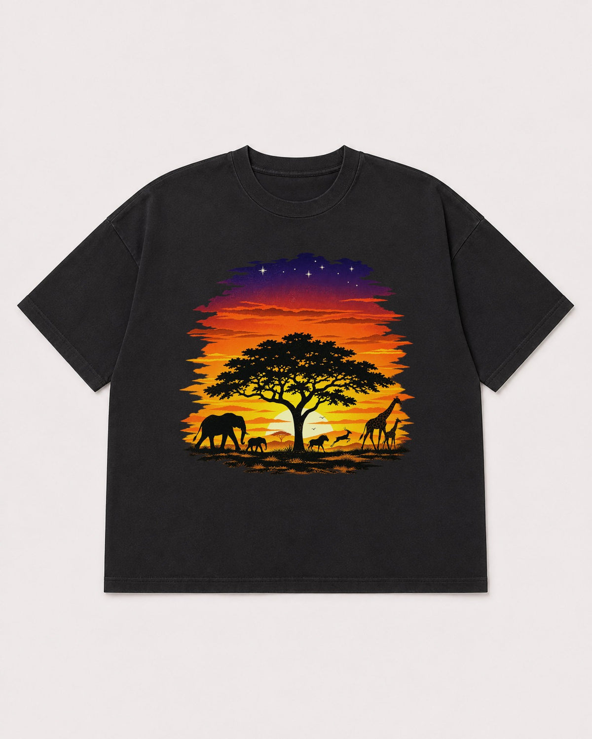 Mockup Boxy Heavyweight Tee Black product