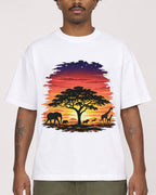Mockup Boxy Heavyweight Tee White male close-up 24