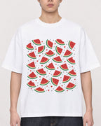 Mockup Boxy Heavyweight Tee White male close-up 01