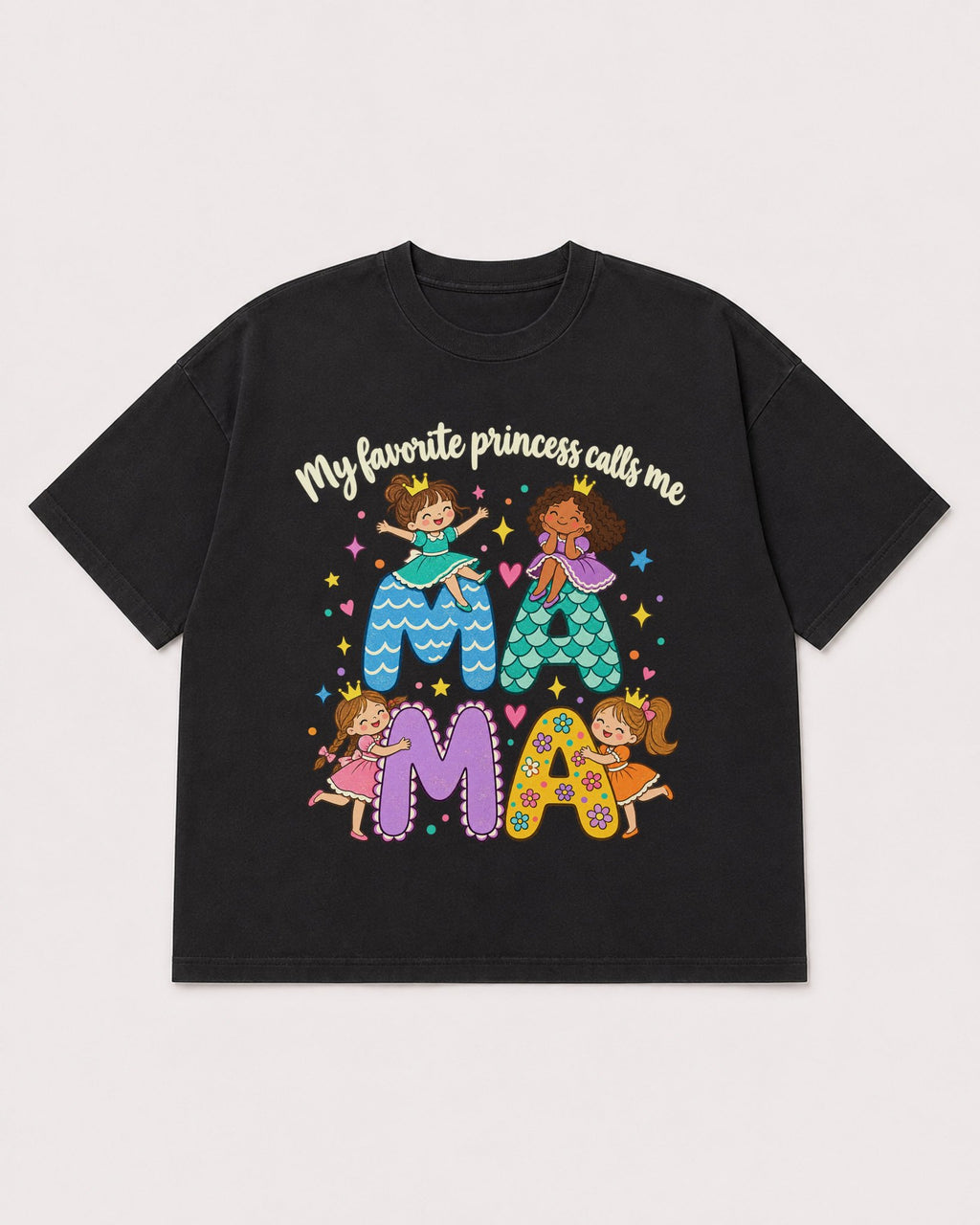 Mockup Boxy Heavyweight Tee Black product