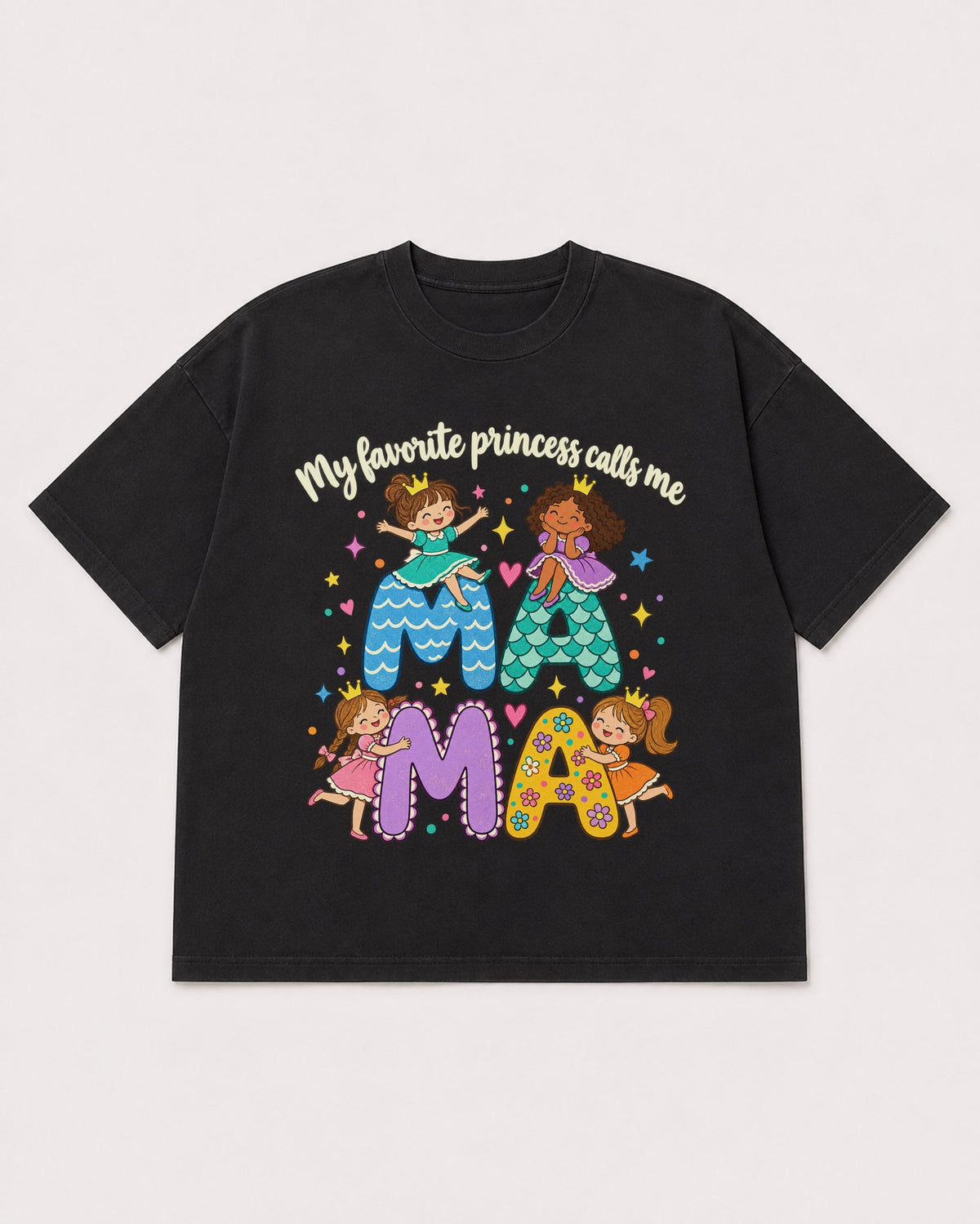 Mockup Boxy Heavyweight Tee Black product