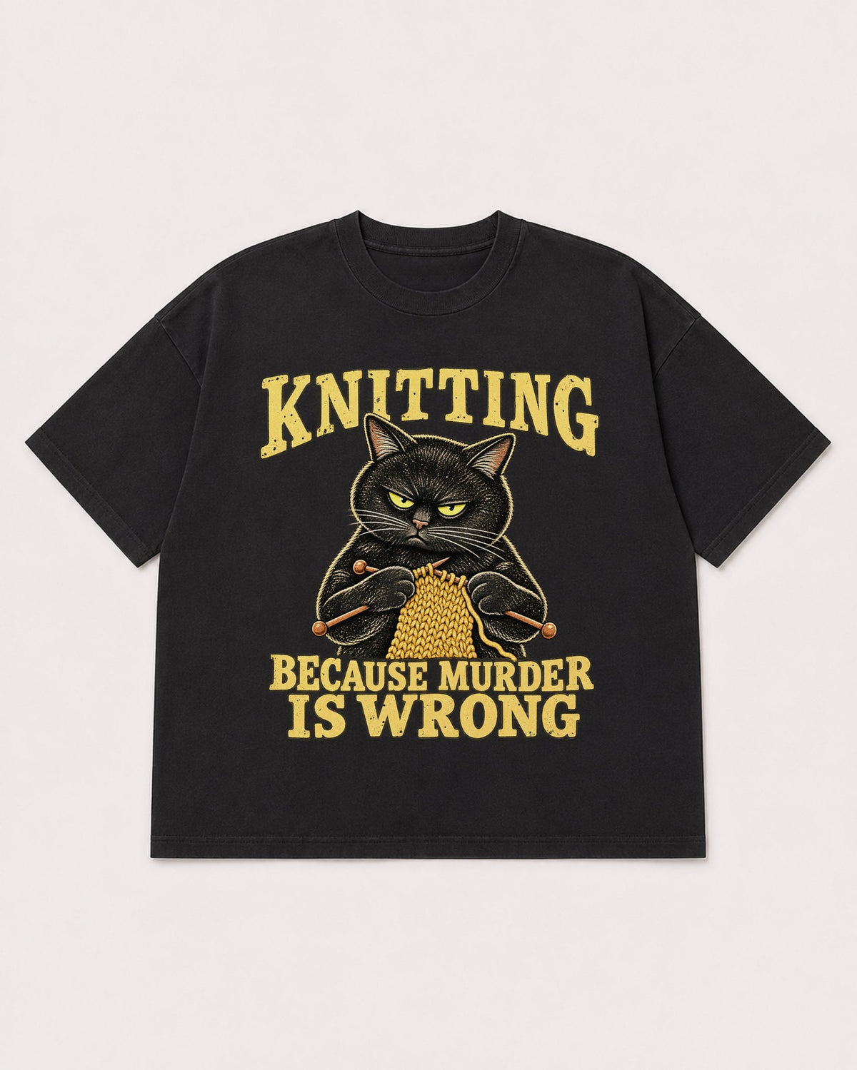 Mockup Boxy Heavyweight Tee Black product