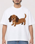 Mockup Boxy Heavyweight Tee White male close-up 02