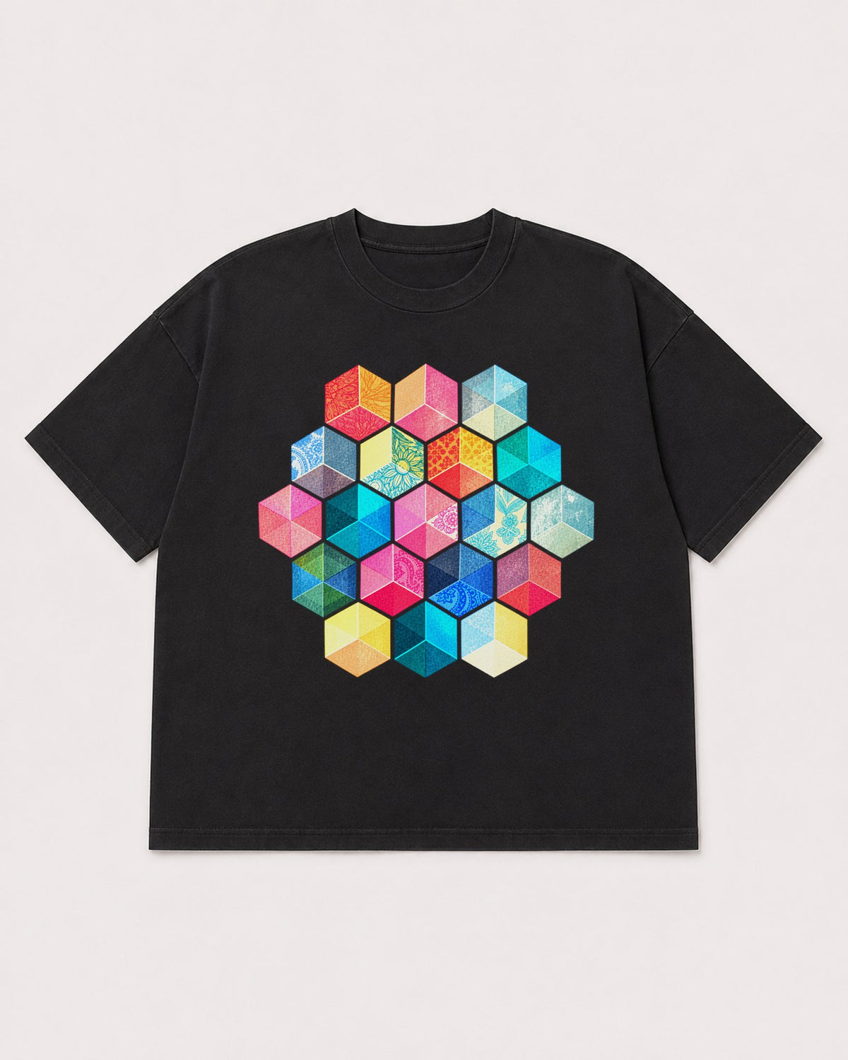 Mockup Boxy Heavyweight Tee Black product
