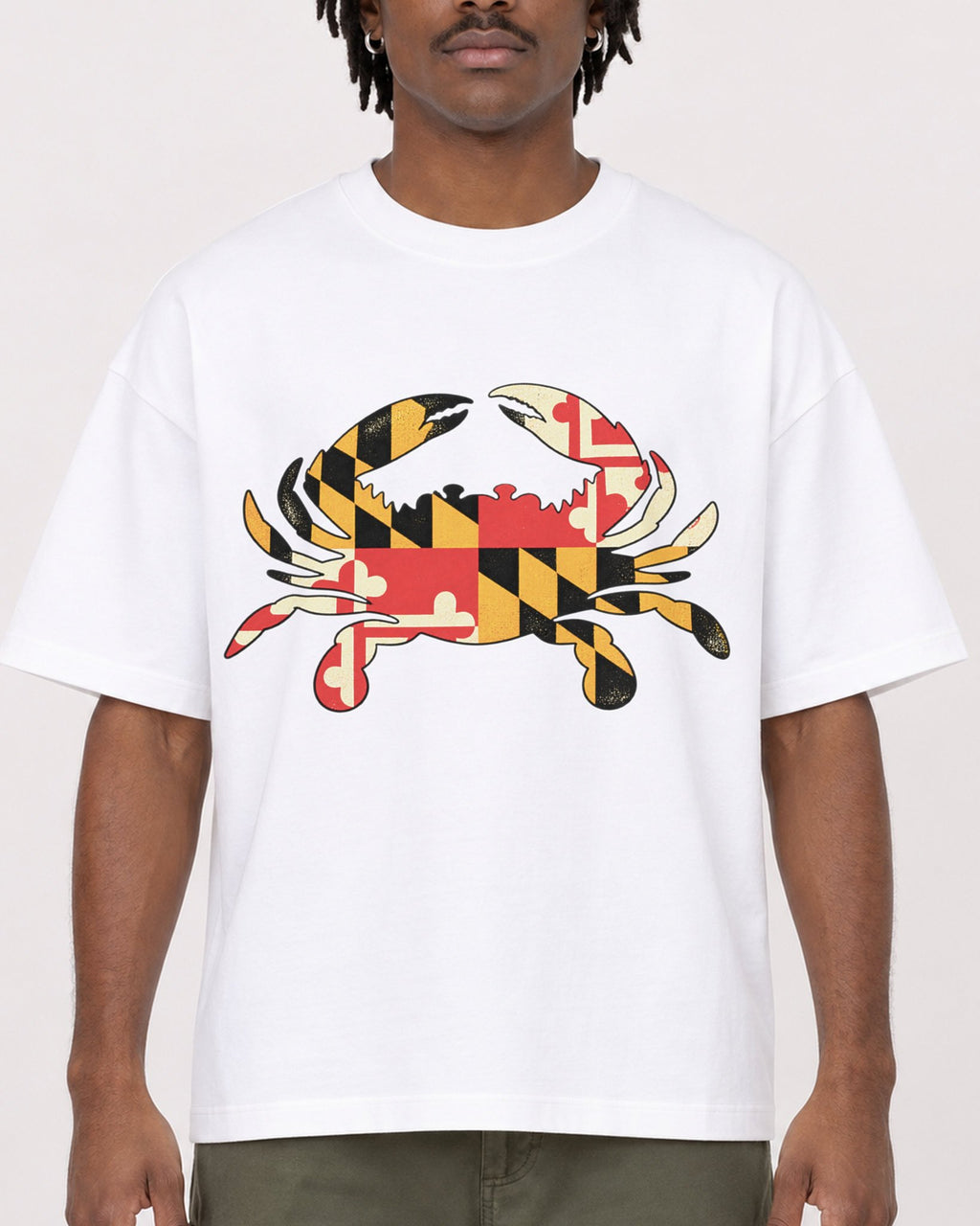 Mockup Boxy Heavyweight Tee White male close-up 04