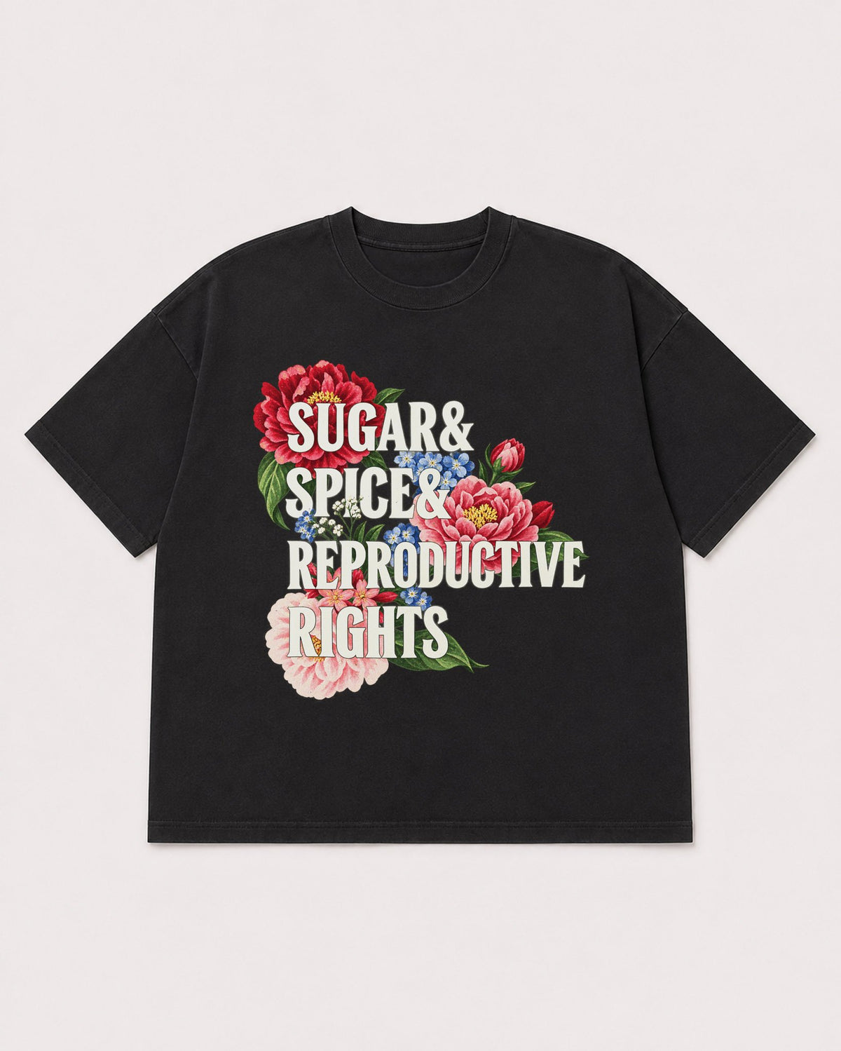 Mockup Boxy Heavyweight Tee Black product