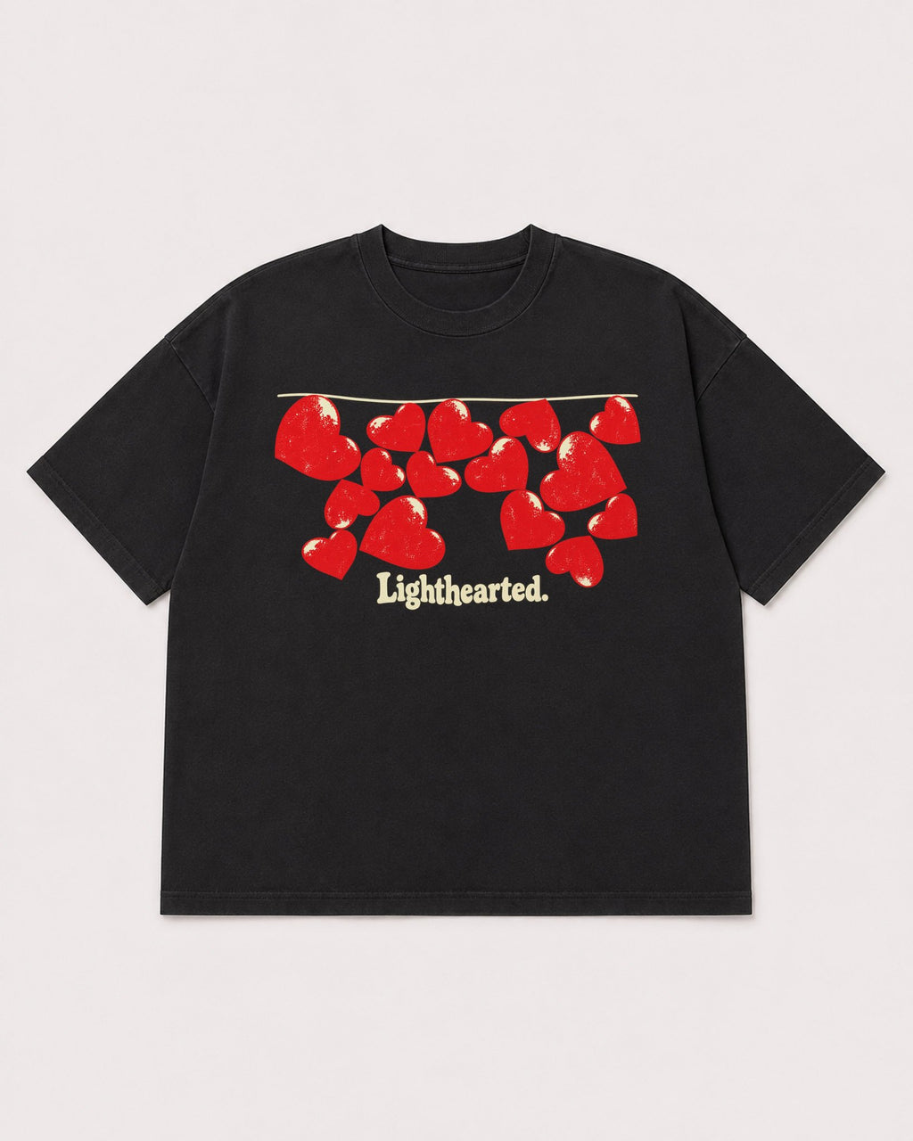 Mockup Boxy Heavyweight Tee Black product