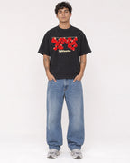 Mockup Boxy Heavyweight Tee Black male full-body 06