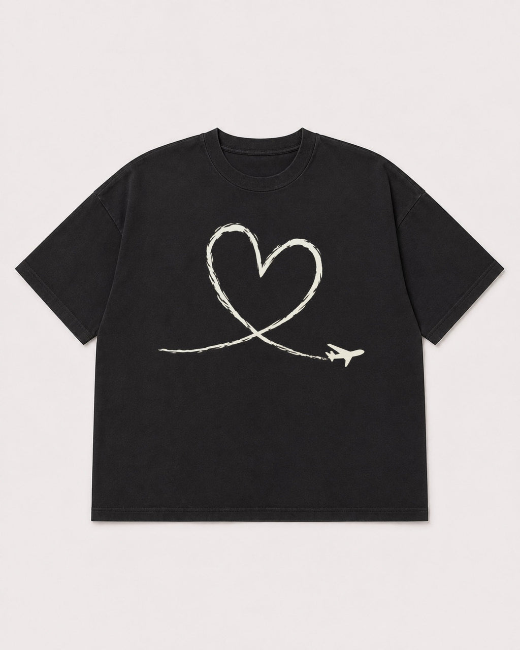 Mockup Boxy Heavyweight Tee Black product