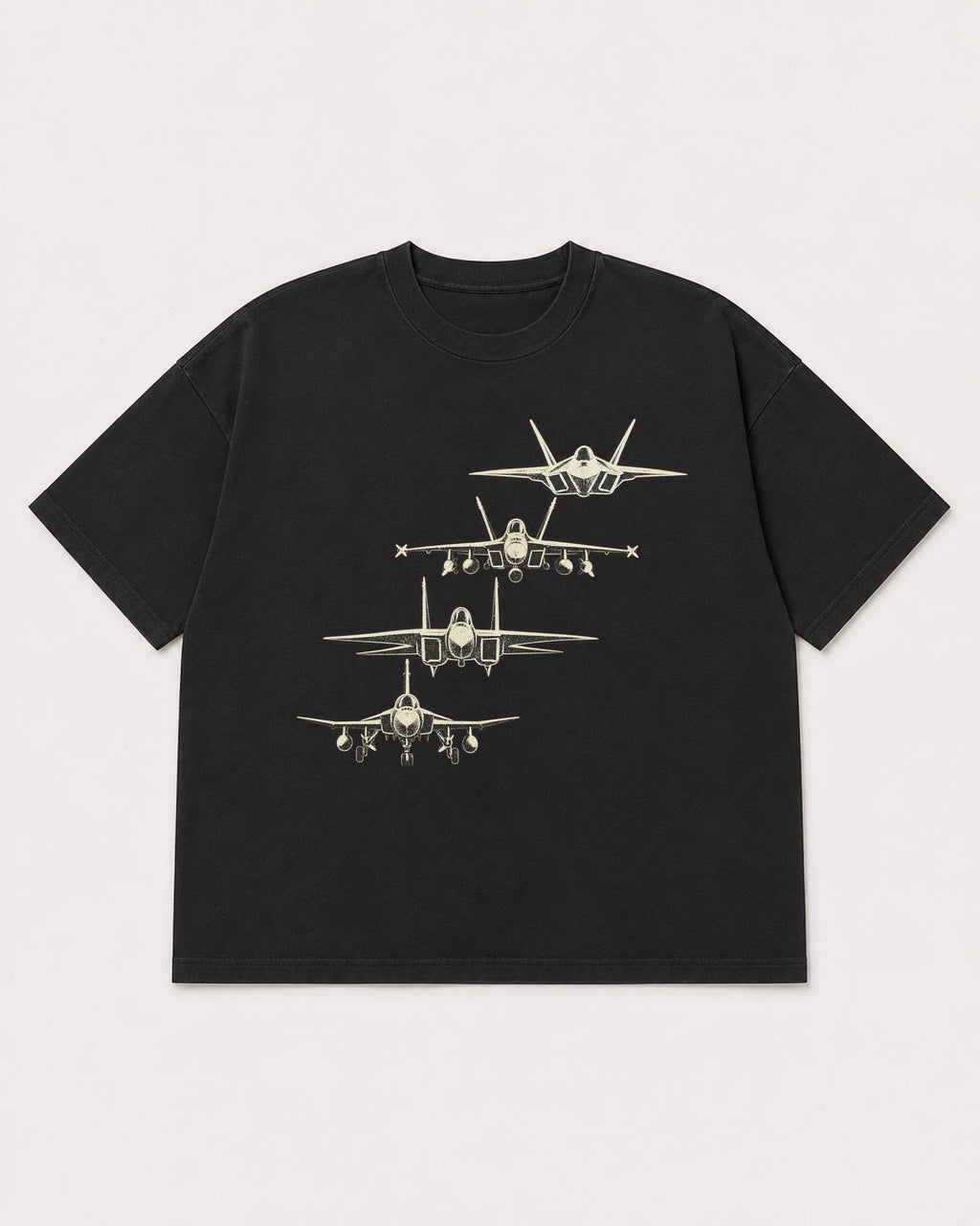 Mockup Boxy Heavyweight Tee Black product