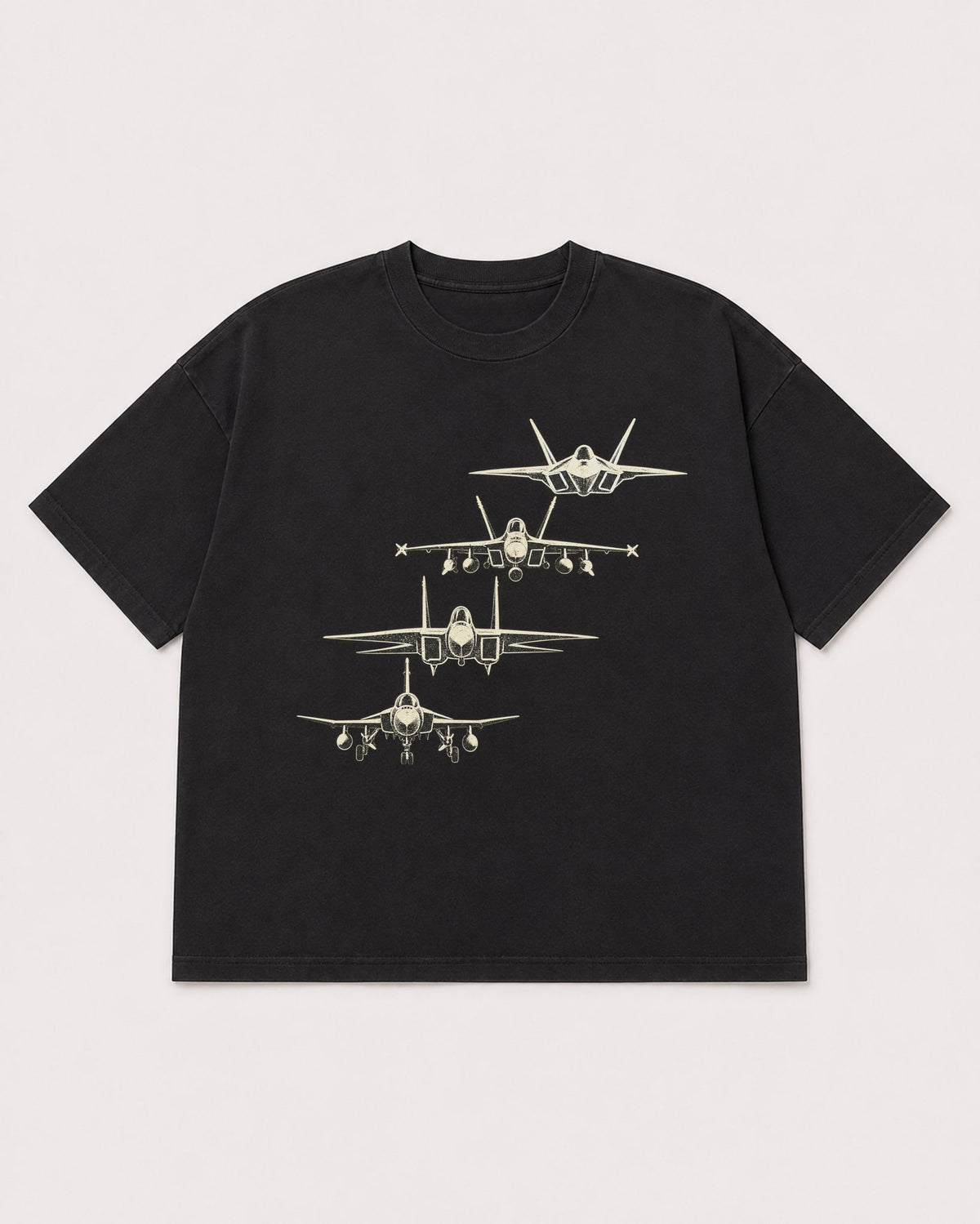 Mockup Boxy Heavyweight Tee Black product