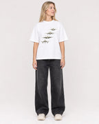 Mockup Boxy Heavyweight Tee White female full-body 08