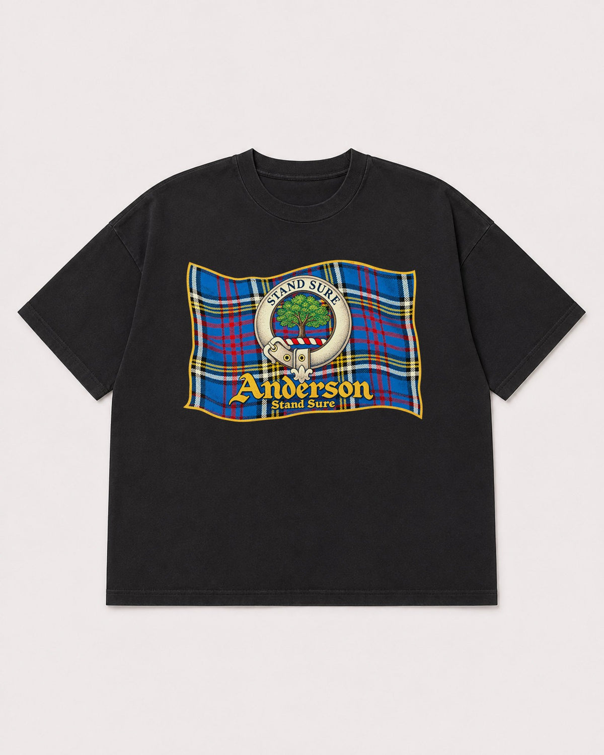 Mockup Boxy Heavyweight Tee Black product