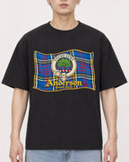Mockup Boxy Heavyweight Tee Black male close-up 01