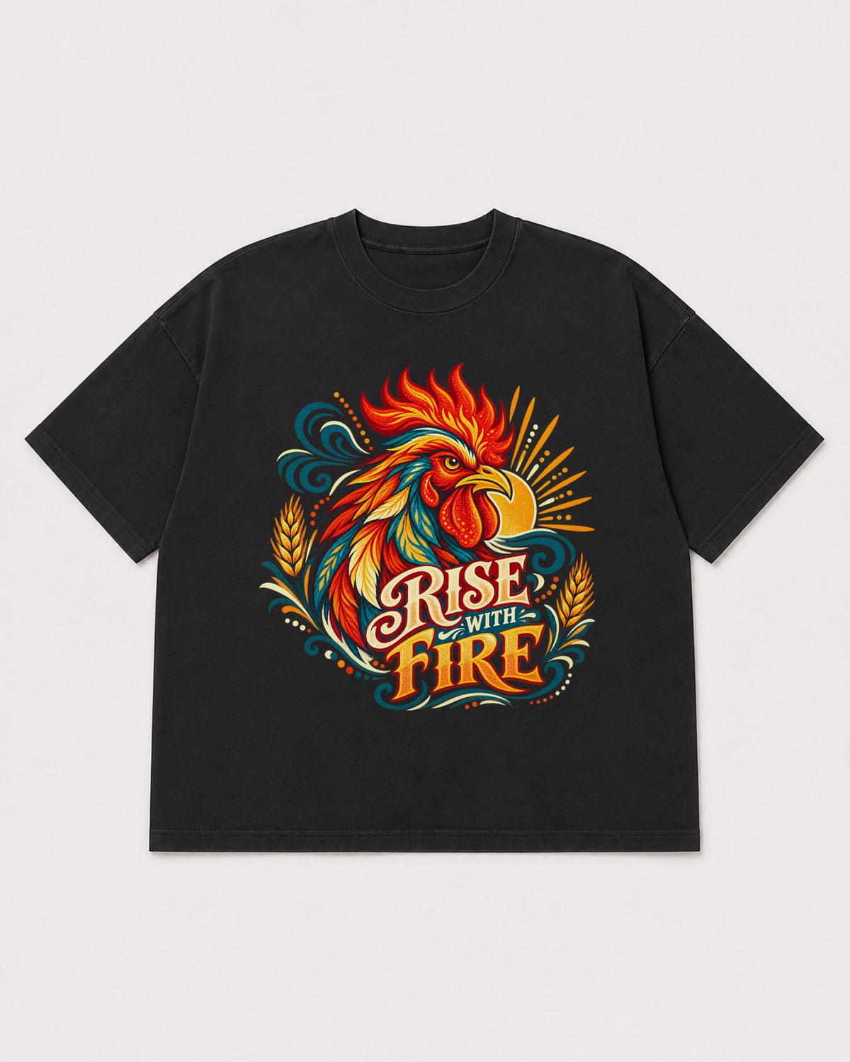 Mockup Boxy Heavyweight Tee Black product