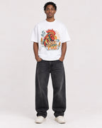 Mockup Boxy Heavyweight Tee White male full-body 05