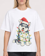 Mockup Boxy Heavyweight Tee White female close-up 08