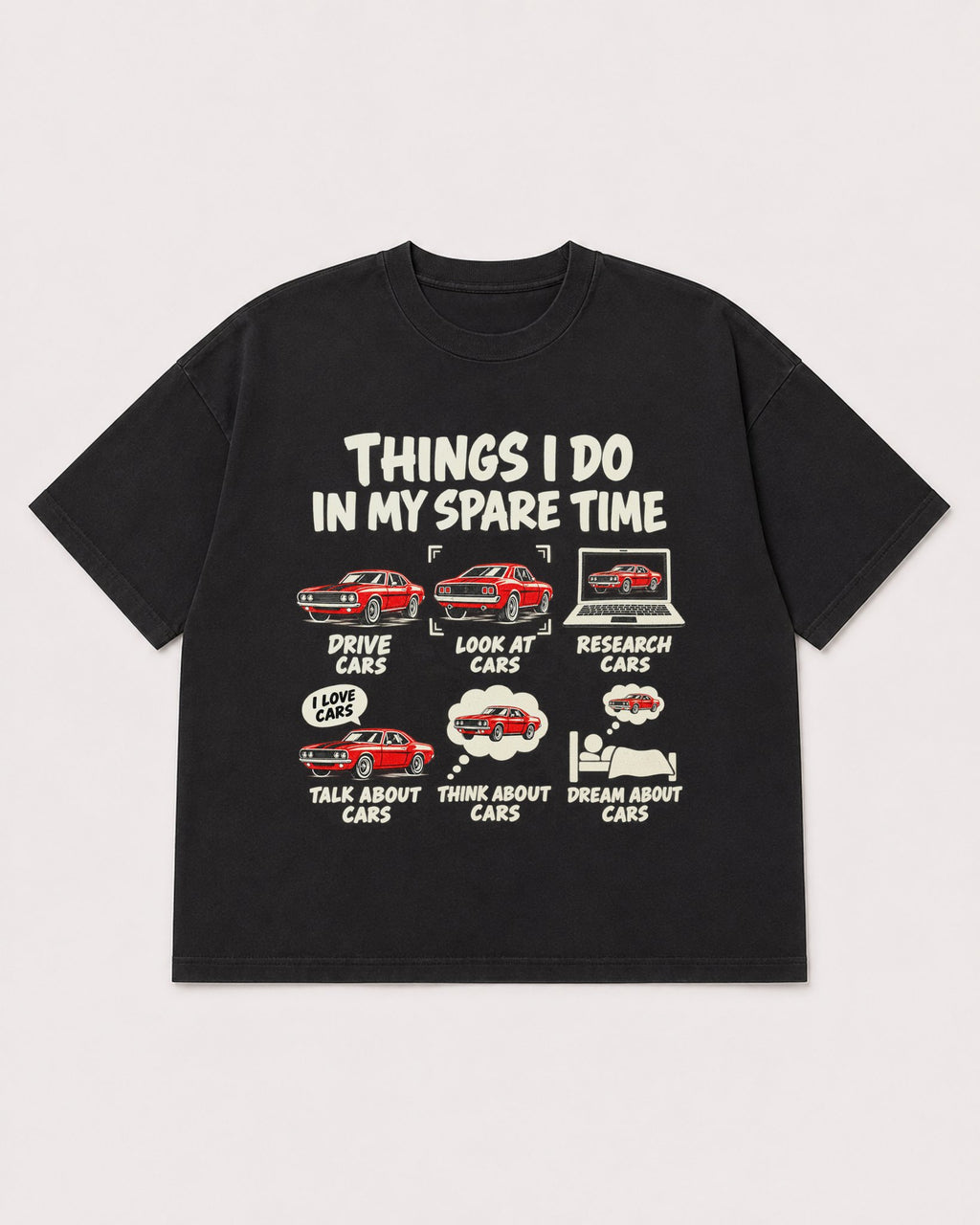 Mockup Boxy Heavyweight Tee Black product
