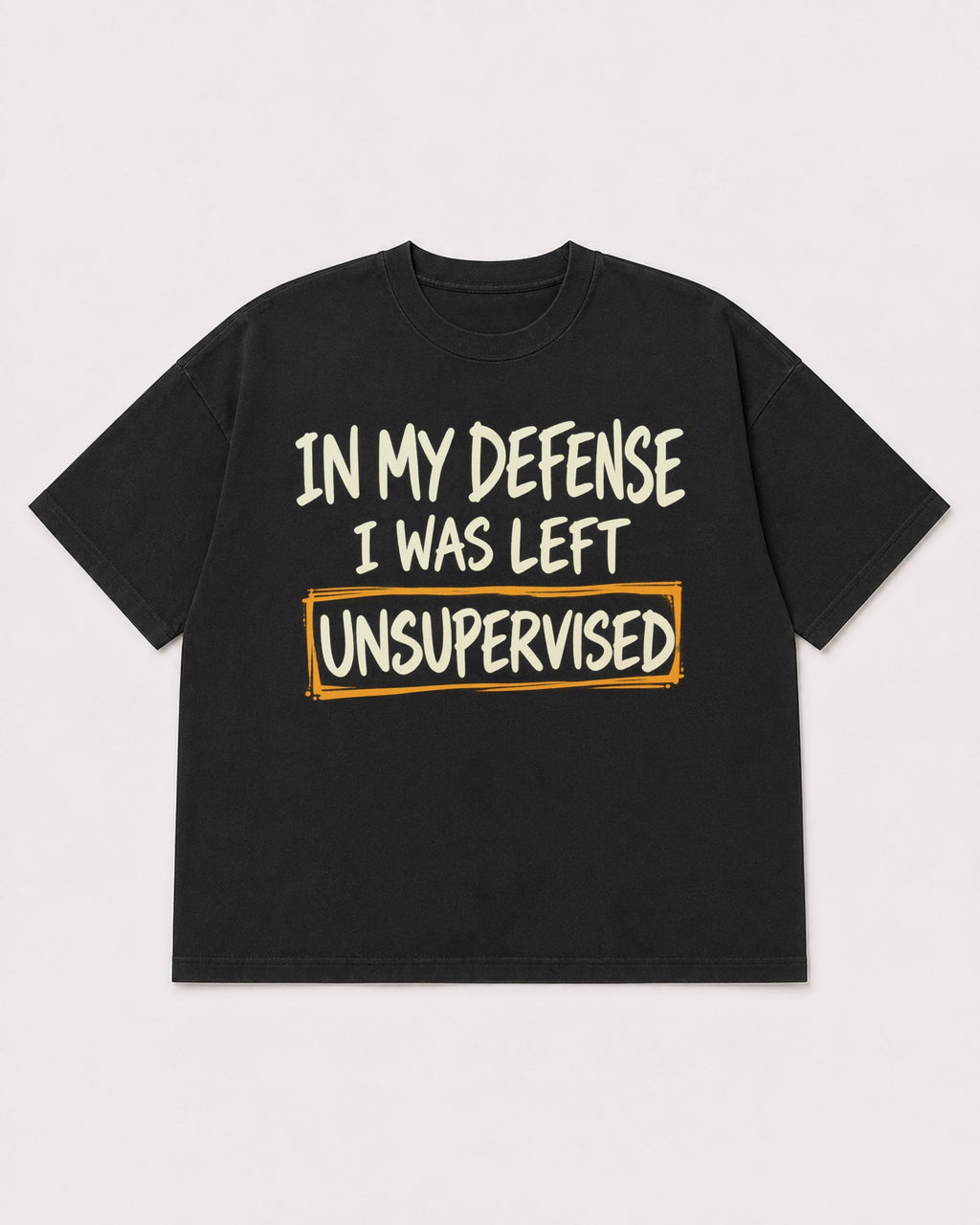 Mockup Boxy Heavyweight Tee Black product