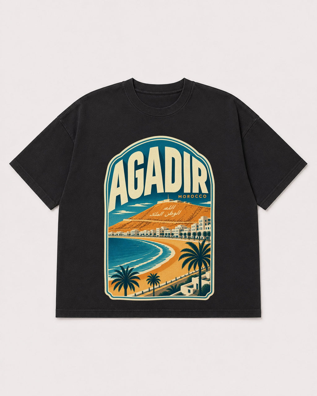 Mockup Boxy Heavyweight Tee Black product