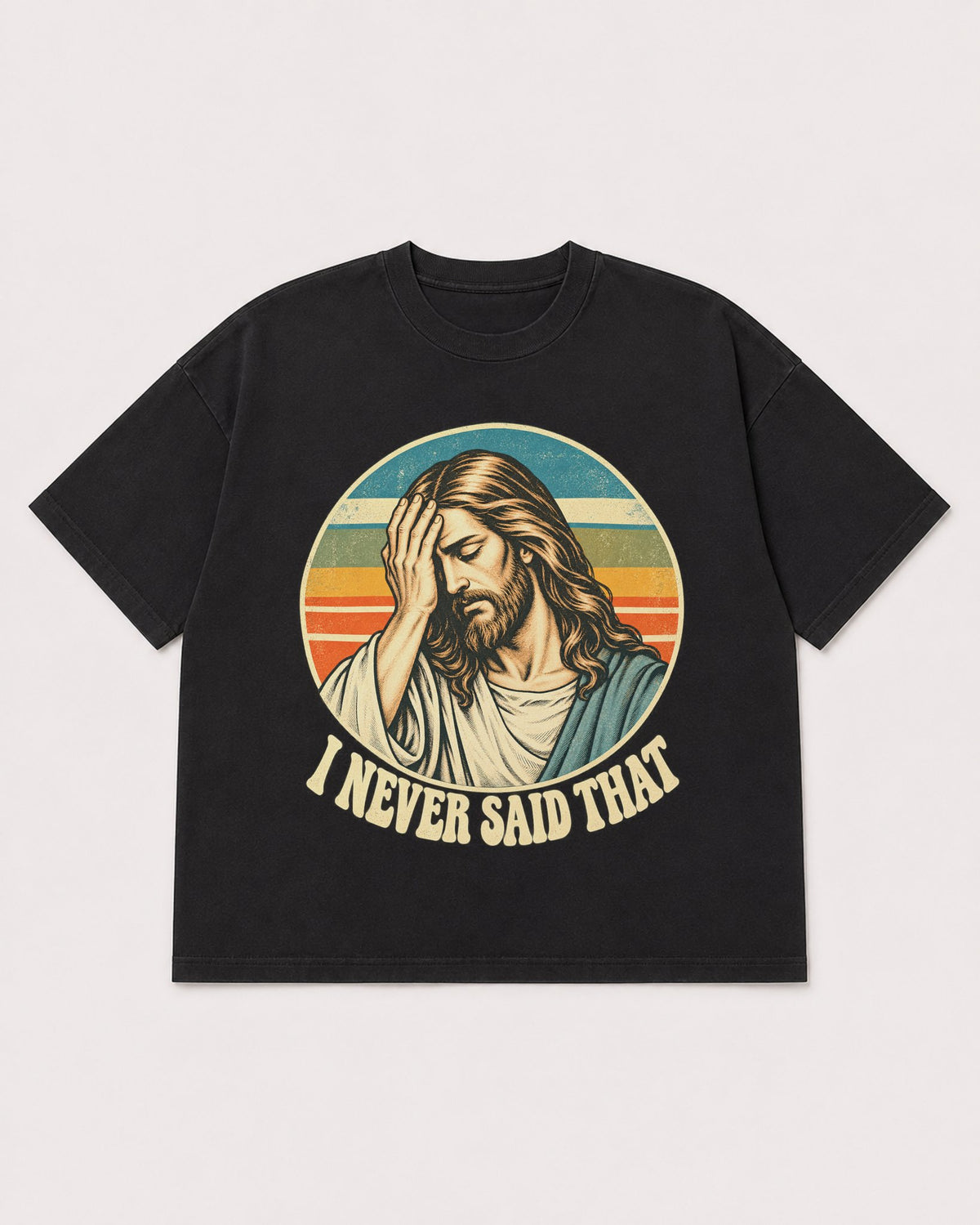 Mockup Boxy Heavyweight Tee Black product
