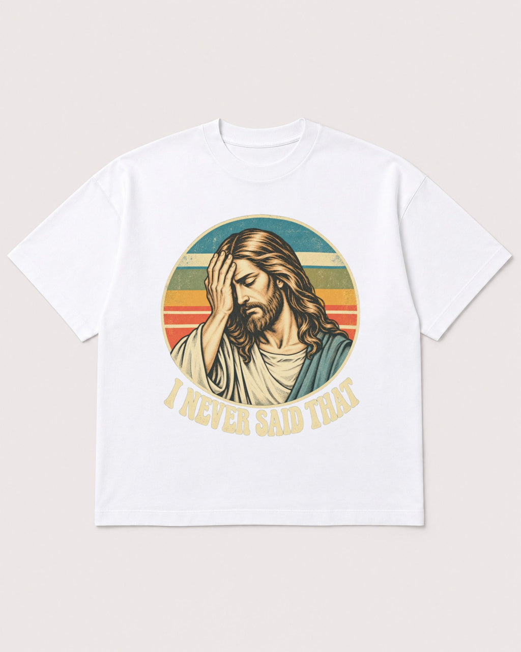 Mockup Boxy Heavyweight Tee White product