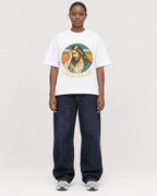 Mockup Boxy Heavyweight Tee White female full-body 34