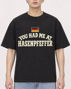 Mockup Boxy Heavyweight Tee Black male close-up 01