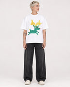 Mockup Boxy Heavyweight Tee White female full-body 48