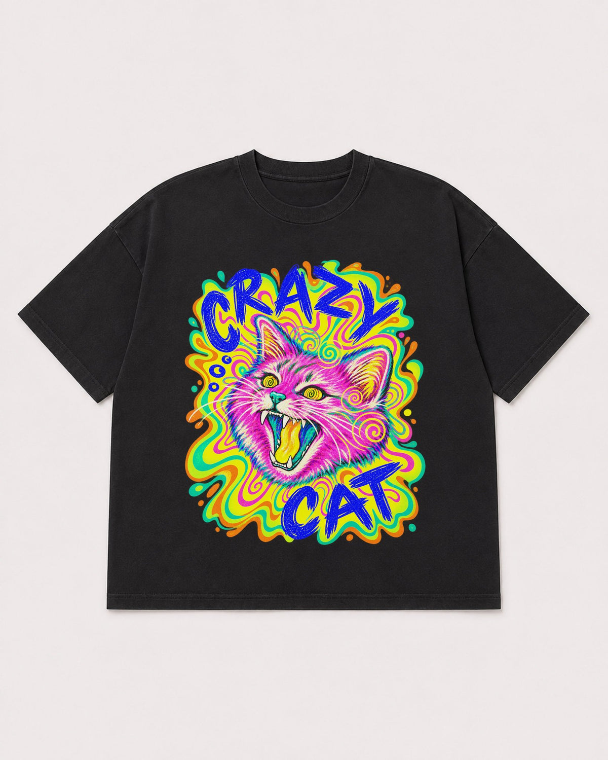 Mockup Boxy Heavyweight Tee Black product