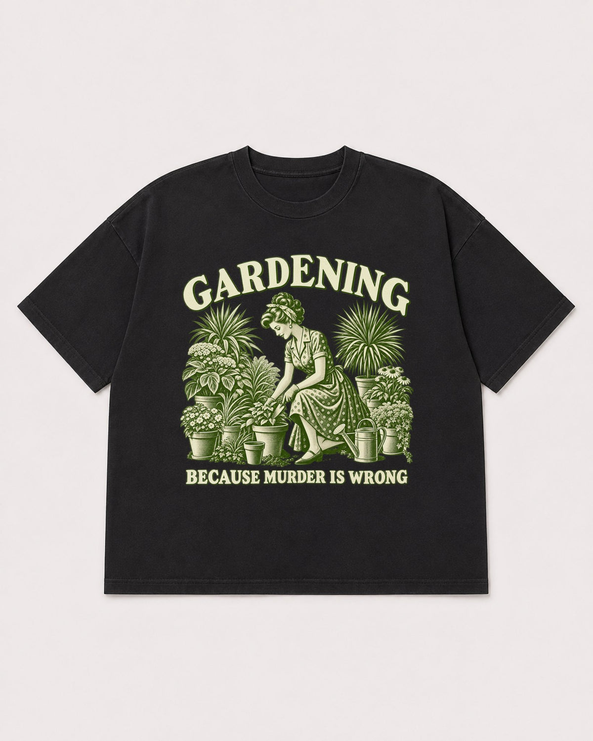Mockup Boxy Heavyweight Tee Black product