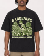 Mockup Boxy Heavyweight Tee Black male close-up 04