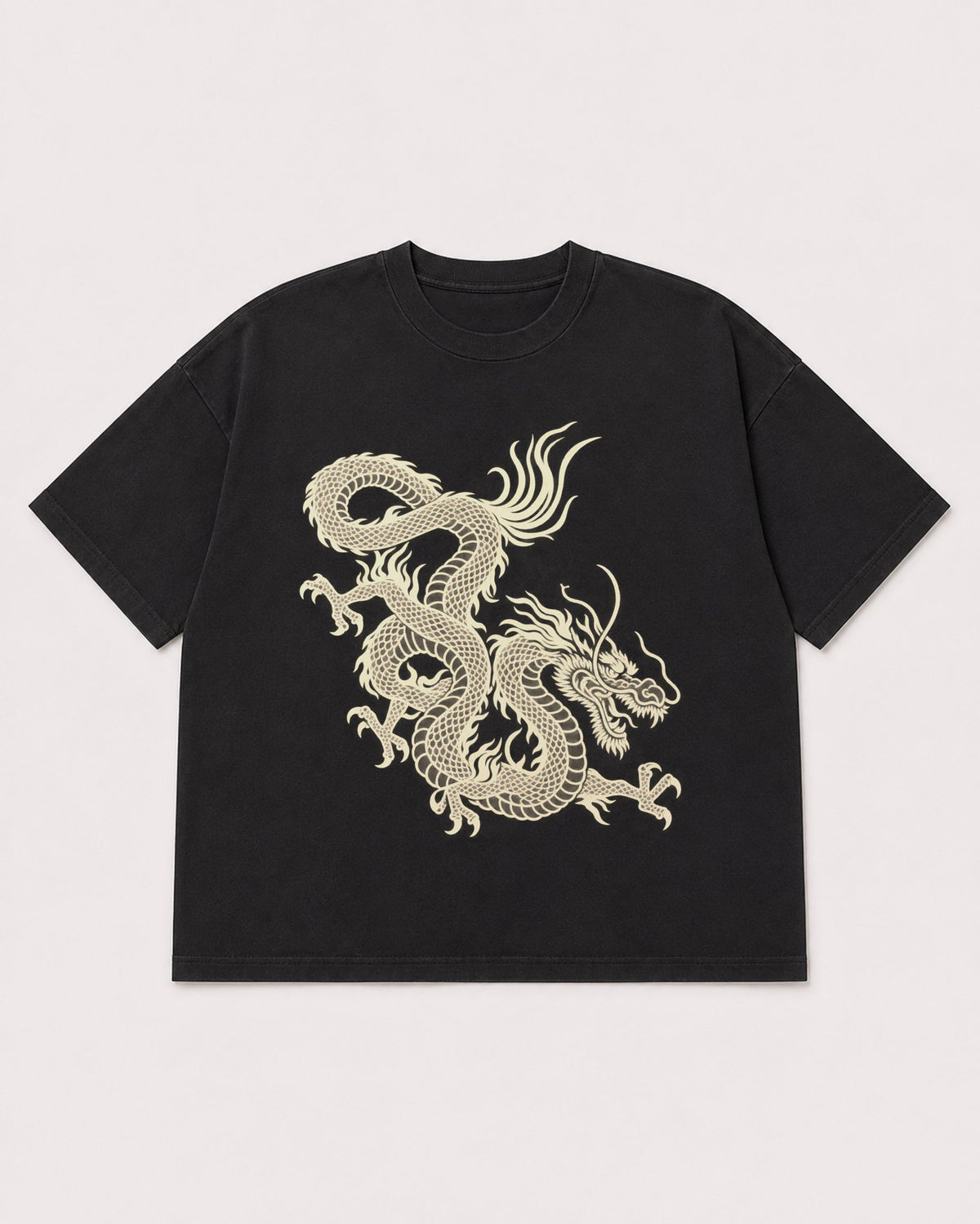Mockup Boxy Heavyweight Tee Black product