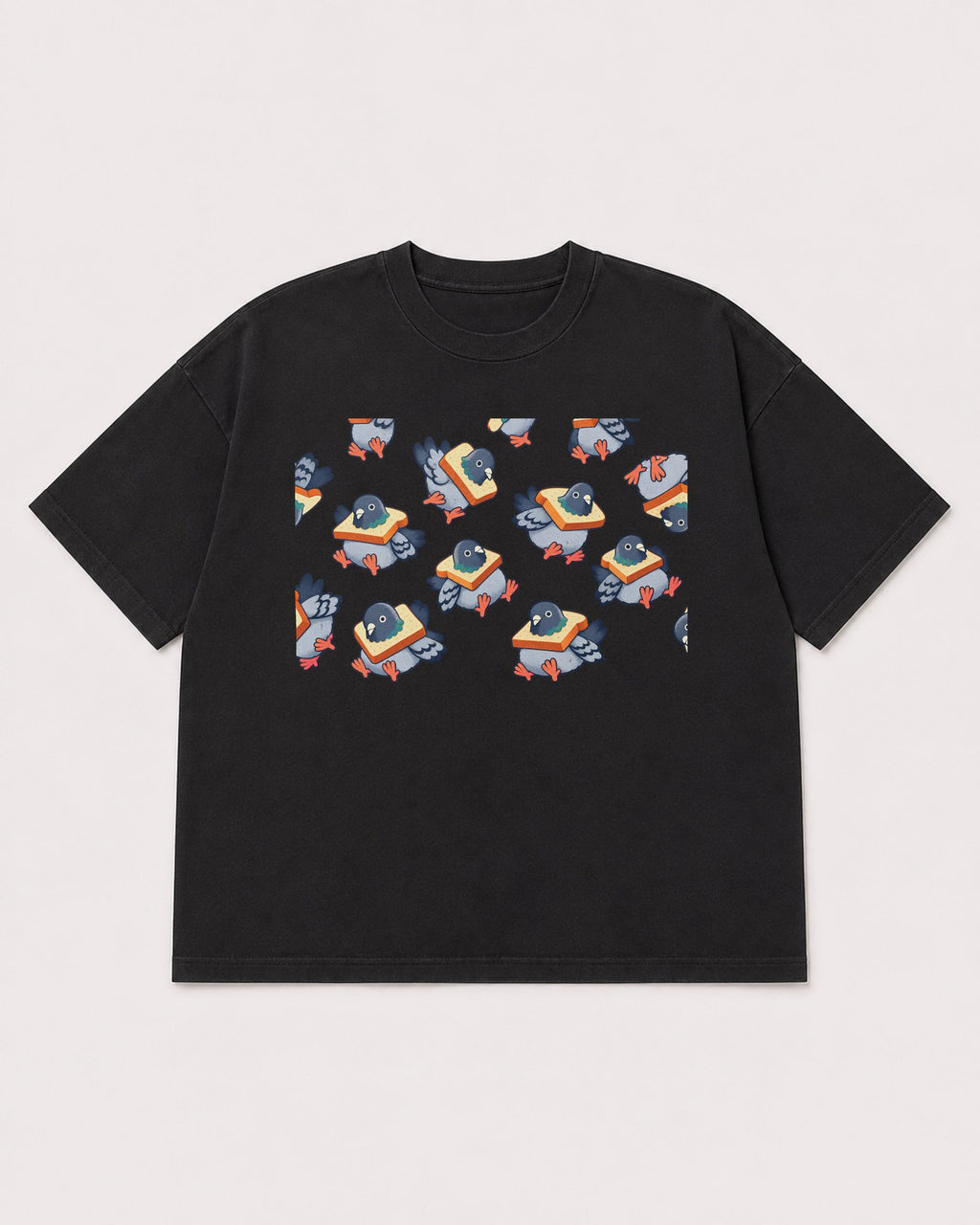 Mockup Boxy Heavyweight Tee Black product