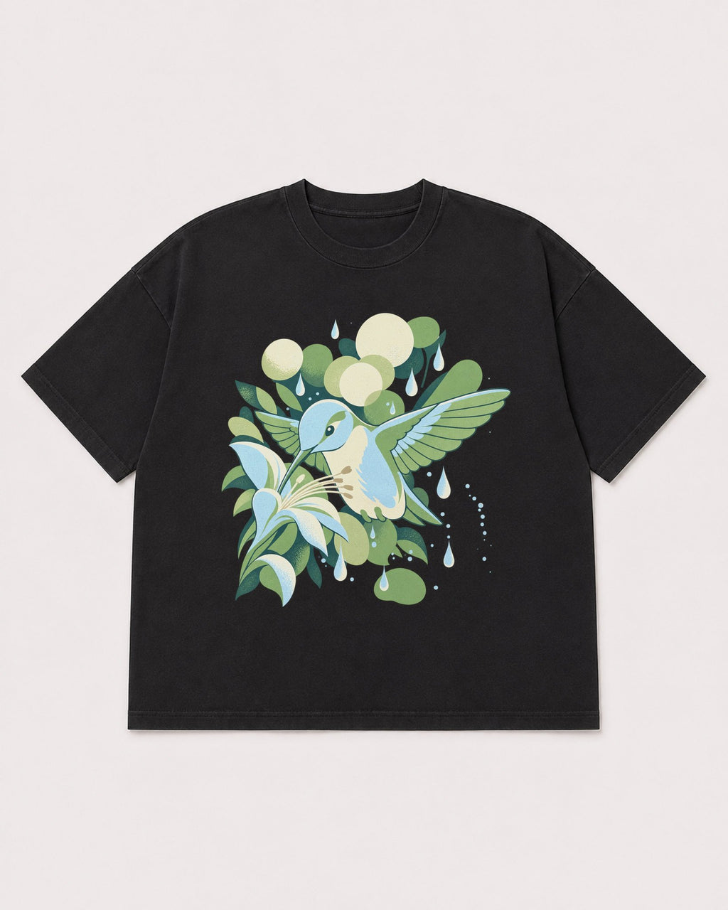 Mockup Boxy Heavyweight Tee Black product