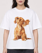 Mockup Boxy Heavyweight Tee White female close-up 03