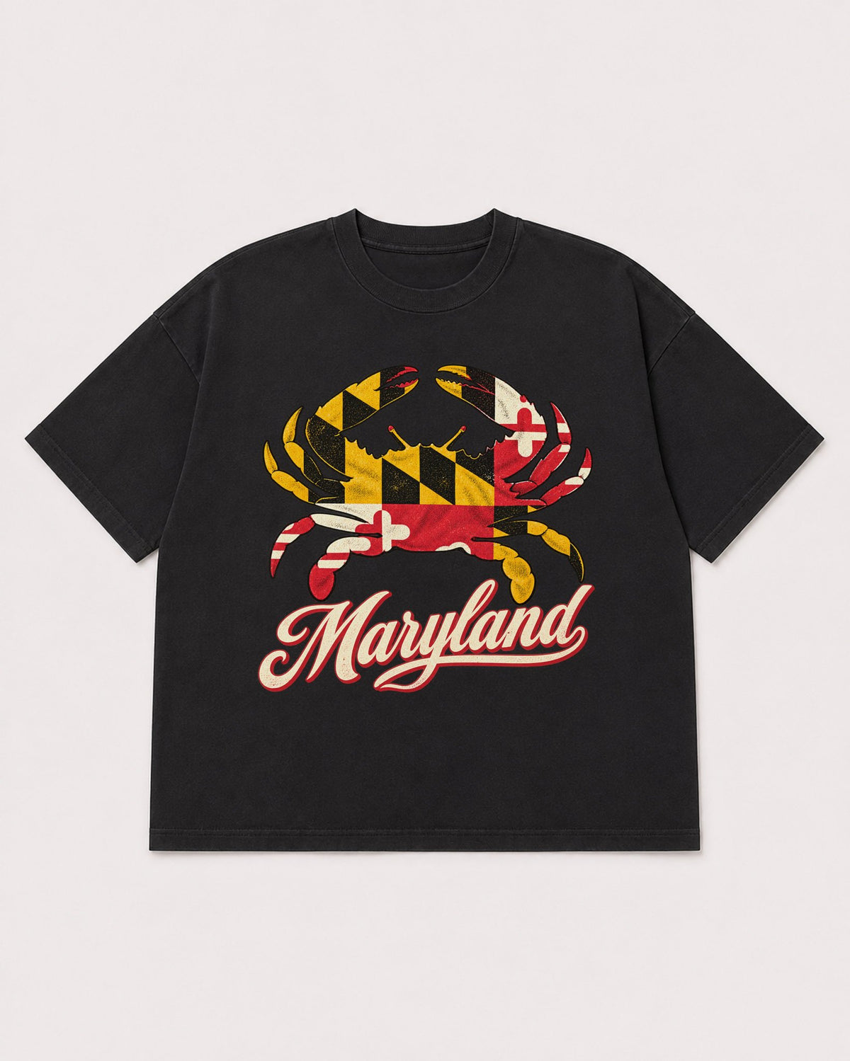 Mockup Boxy Heavyweight Tee Black product