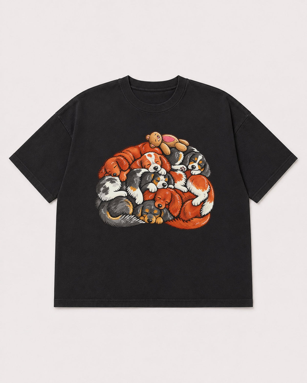 Mockup Boxy Heavyweight Tee Black product
