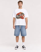 Mockup Boxy Heavyweight Tee White male full-body 08