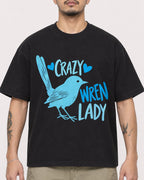 Mockup Boxy Heavyweight Tee Black male close-up 12