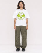 Mockup Boxy Heavyweight Tee White female full-body 02